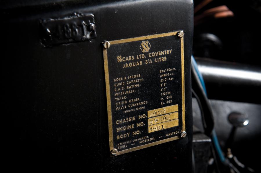  Jaguar SS100 3&frac12;-Litre Roadster 1938 года  (фото 7 из 53)